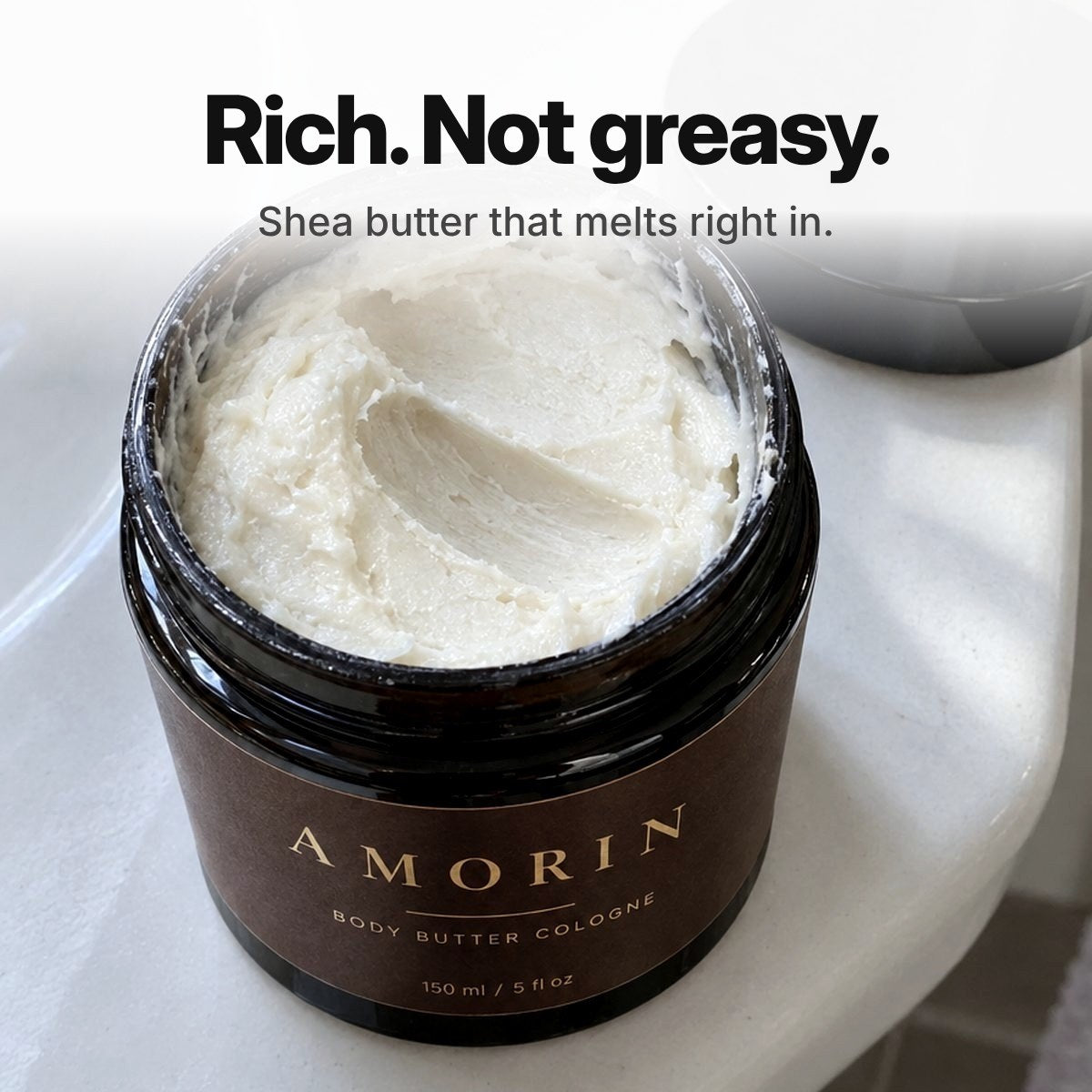 Rich shea butter texture